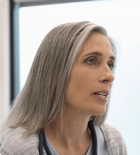 Woman checking medical charts