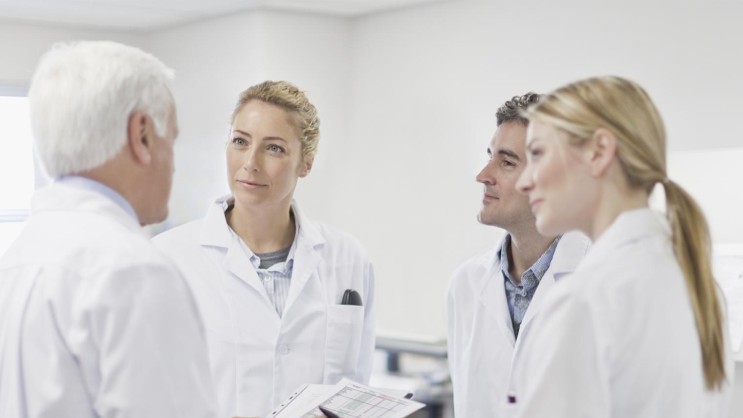 Ärzteteam im Gespräch