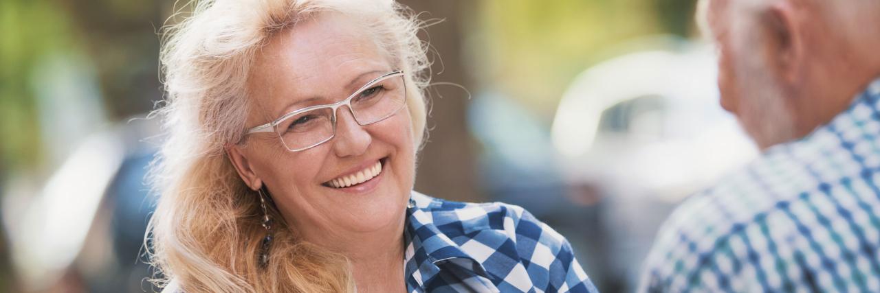 Mann und Frau im Gespräch